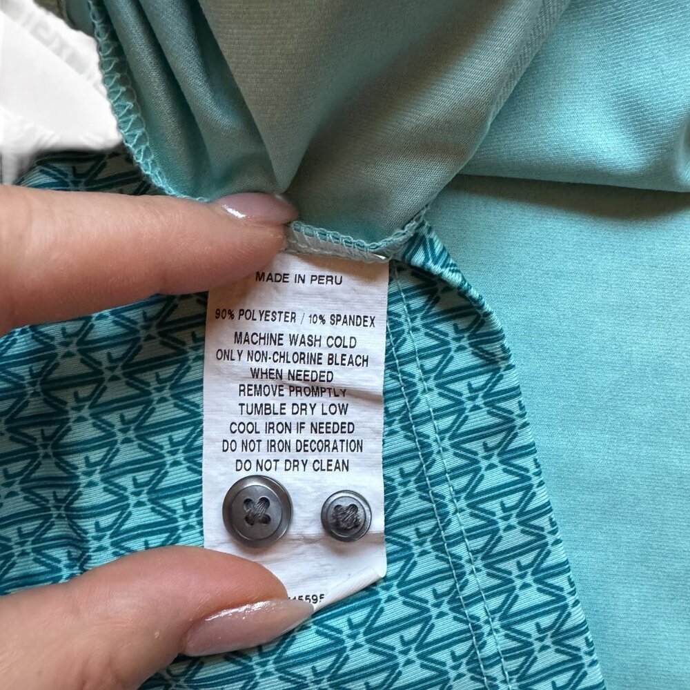 Greyson "Eagle Vail Golf Club" teal polo size large - Picture 6 of 7